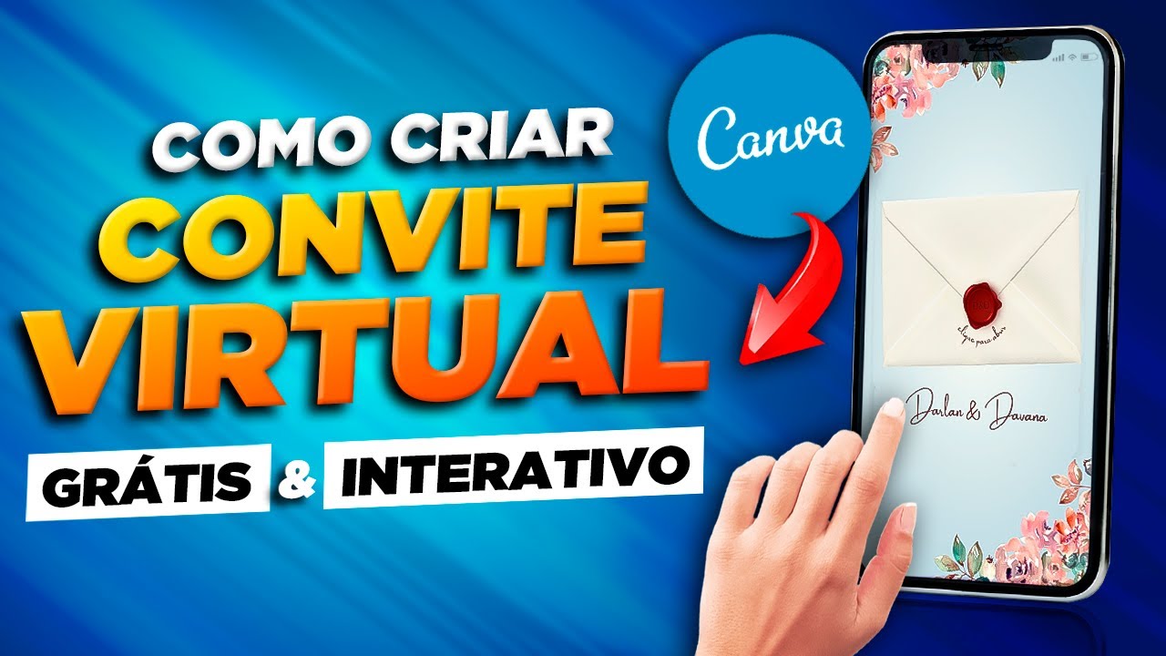 Convite Virtual e Interativo ANIMADO no Canva - Como Fazer e