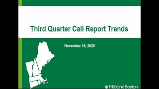 Key Trends from Third Quarter Call Reports