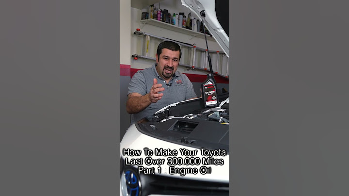 How To Make Your Toyota Last Over 300,000 Miles Part 1 : Engine Oil