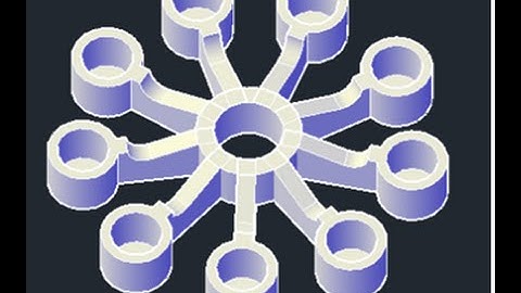 Autocad tutorial número 31 matriz polar en 3D