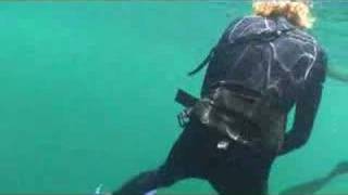 Amberjack spearfishing by 14 yr old freediver