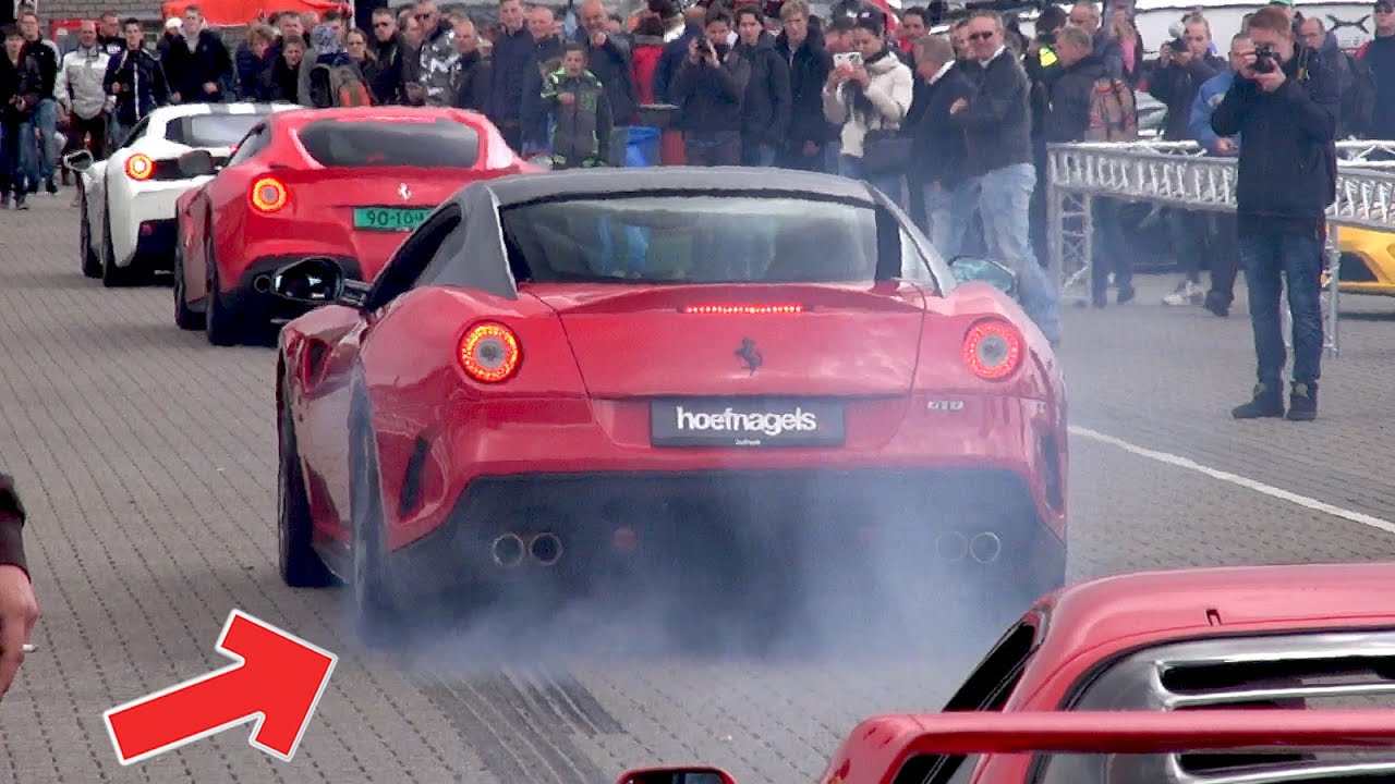 Ferrari 599 GTO - INSANE BURNOUT & ACCELERATIONS!!