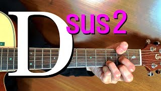 [하루10분 통기타] Dsus2, D9코드 소리 & 모양 (초급) Dsus2, D9 chord guitar lesson - 기타솔져