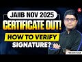 JAIIB Certificate November 2025 Out! How to Verify Digital Signature in JAIIB Certificate 2025