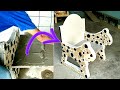 Great technique of making chairs made of cement and enamel # 43