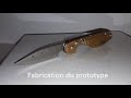 Couteau le marco vido de fabrication du prototype