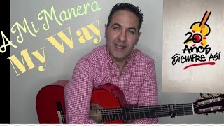 Video thumbnail of "My way / A mi manera por RUMBAS- Siempre Así, TUTORIAL ACORDES EXACTOS de su directo 20 años"