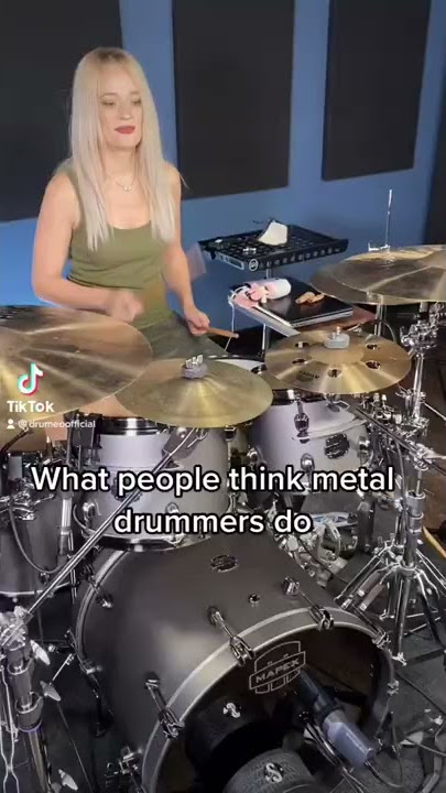 What people think metal drummers do VS What they *actually* do #shorts
