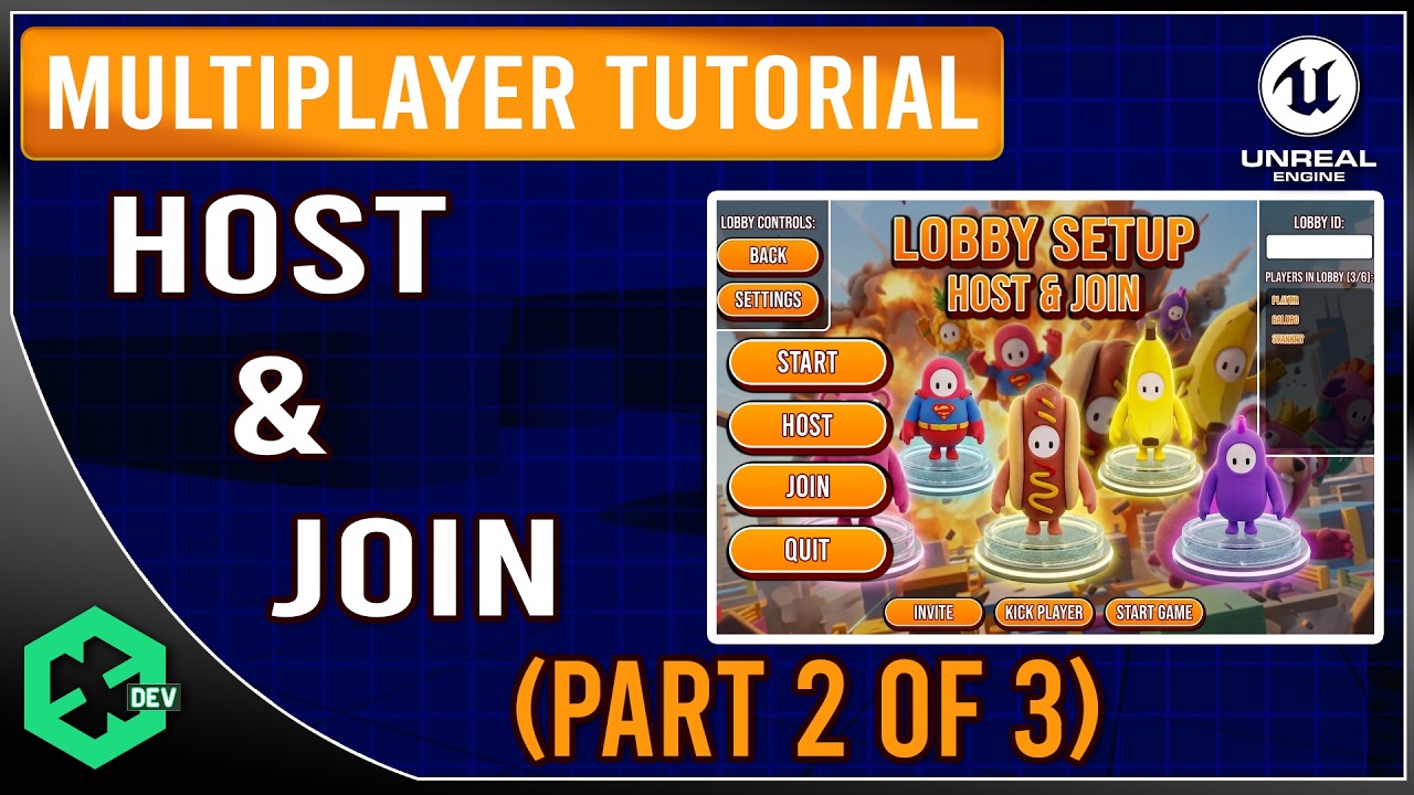 UE5 Multiplayer Tutorial (Host & Join Sessions Step-by-Step) - YouTube