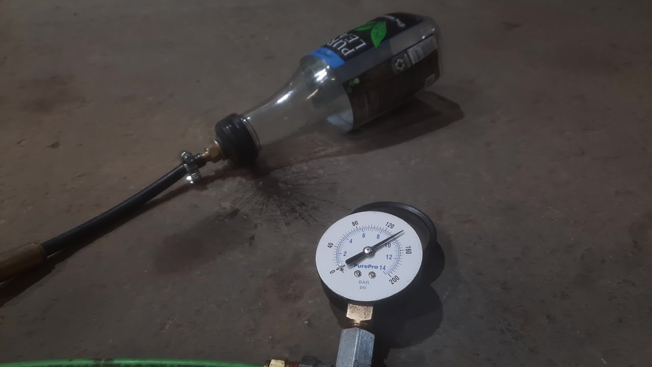 Air Bottle Exploding Can I Explode a Plastic Bottle With Air? - YouTube