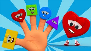 Shapes Finger Family Song | Nursery Rhymes For Kids And Children