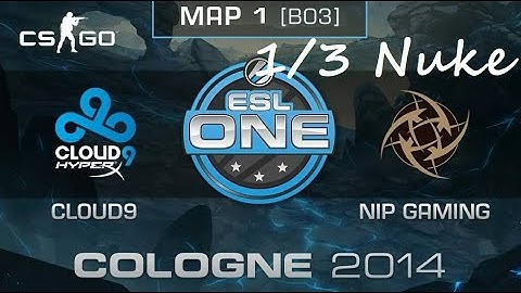 Cloud9 vs NiP - 1/3 Nuke. Мажор ESL One Cologne 2014. Playoff 1/4 Стадия. CS:GO
