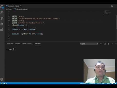 Circumference of the Circle Solver in PERL
