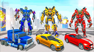 The Transformers Bumblebee & Optimus Prime VS Megatron Jet Bike Car Transformation Game 2020
