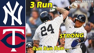 New York Yankees vs. Minnesota Twins Highlights , May 15 2024 | MLB Season 2024