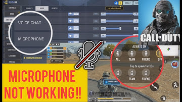 How to fix Microphone not working on call of duty || COD Voice Chat Issue