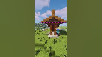 How to make a Japanese-style hell gate in Minecraft #short