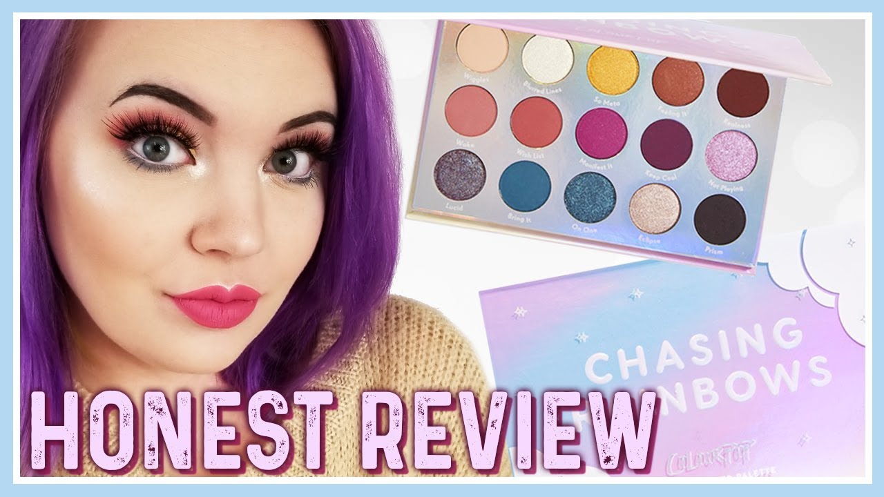 Colourpop Chasing Rainbows Palette Tutorial Review