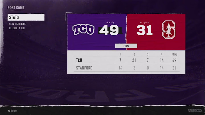 2024 Week 1 - TCU at Stanford