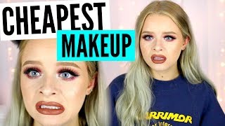 FULL FACE USING MY CHEAPEST MAKEUP!! | sophdoesnails