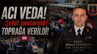 Şehit Uzman Jandarma Mehmet Demirbaş, Samsun’da Son Yolculuğuna Uğurlandı