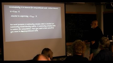 IFQ Complexity Workshop | Leonard Susskind