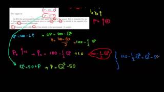 MICROECONOMICS I The Cost Of A Subsidy Given To Consumers By The Government