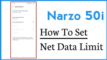 Realme Narzo 50i How To Set internet Data Limit, And Data Alert