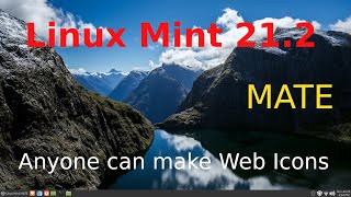 Famous Linux Mint 21.2 - MATE - Anyone can create WEB Icons. Net Worth