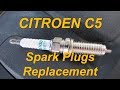 CITROEN C5   Spark Plugs Replacement  How to change spark plugs at EW10A RFJ motor Citroen C5 X7