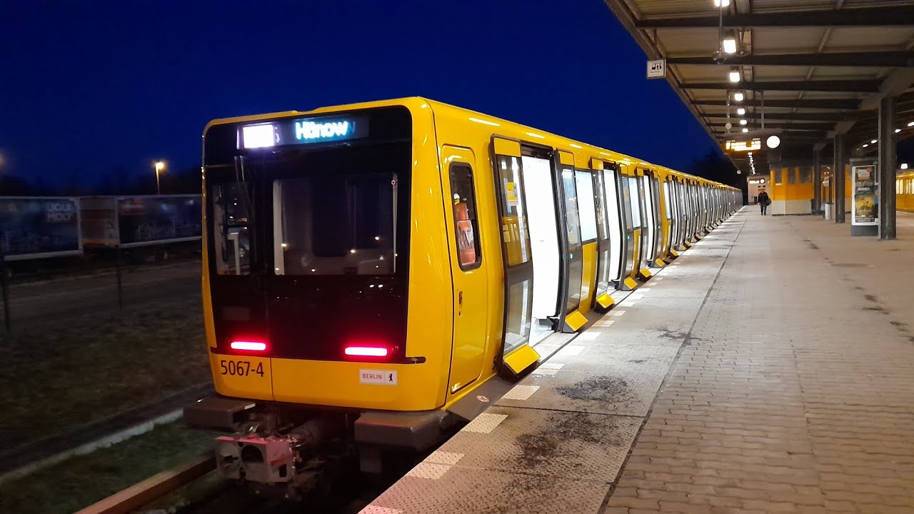 U-Bahn Berlin Mitfahrt von Hauptbahnhof bis Hönow im IK20 auf der U5 Komplette Linie