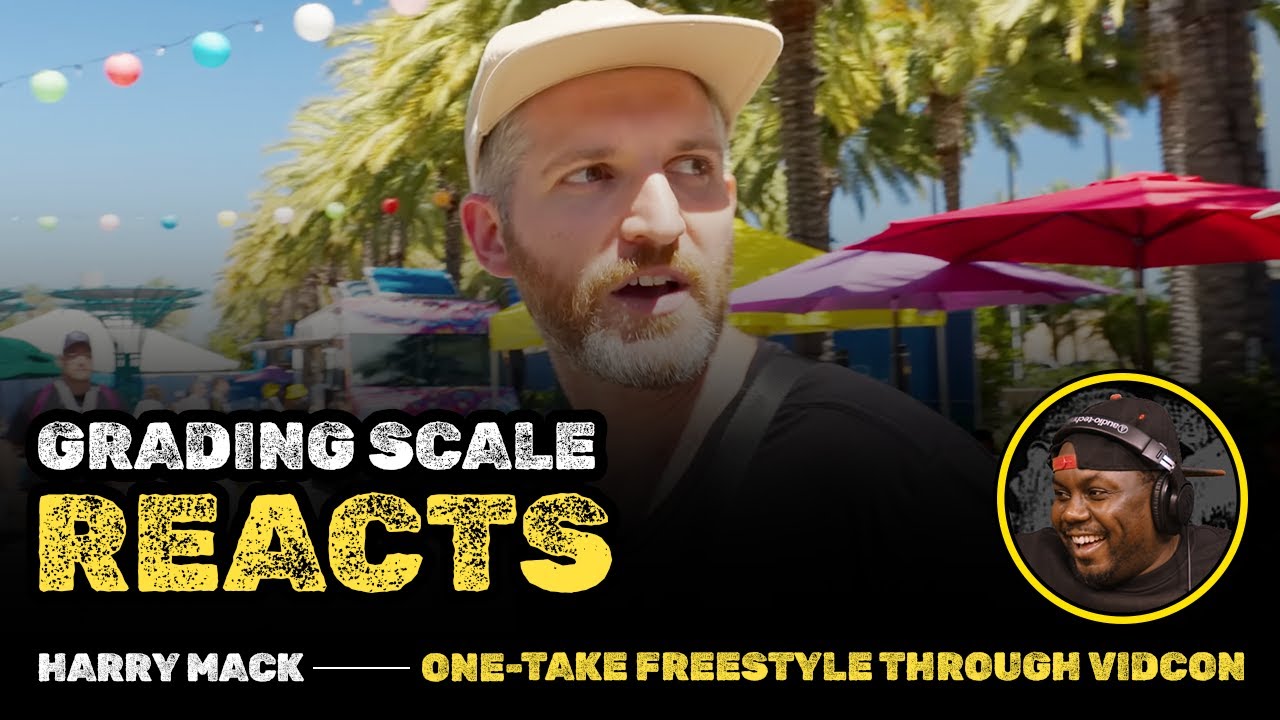 Harry Mack - One-Take Freestyle Through VidCon - Grading Scale Reacts