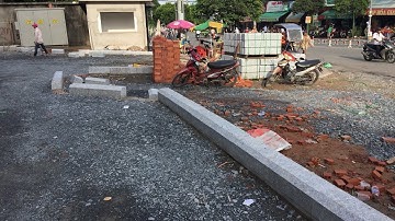 Kho Tư liệu Xây dựng - Cách thi công Bó vỉa bằng đá granite | Bỏ vỉa đường nội bộ nhà hàng tiệc cưới