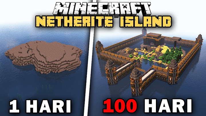100 Hari Minecraft PULAU NETHERITE Only