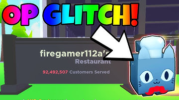 👨‍🍳🍀 *OP* GLITCH TO GET CUSTOMERS FAST In My Restaurant! And Get Huge Chef Cat In Pet Simulator X
