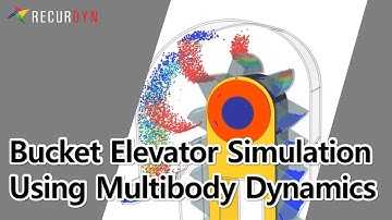 [RecurDyn x EDEM] Bucket elevator simulation using Co-simulation using RecurDyn and EDEM