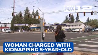Woman charged with kidnapping 5yearold boy in Portland