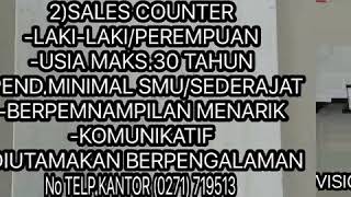 Update lokersoloraya tanggal 4 januari