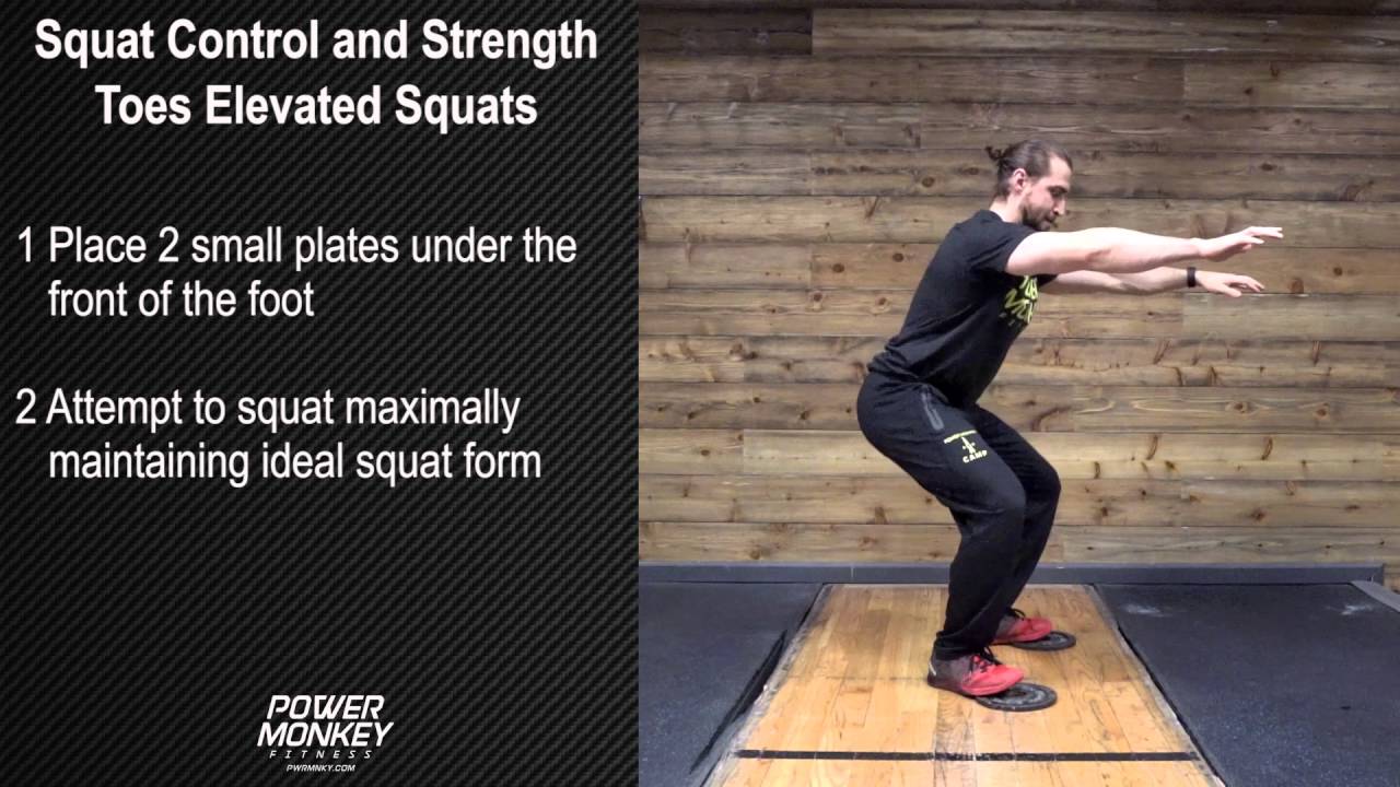 Squat Control and Strength Toes Elevated Squats YouTube