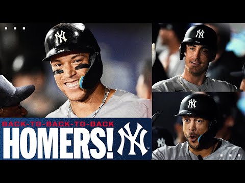 THE BRONX BOMBERS! Aaron Judge, Cody Bellinger & Giancarlo Stanton go BACK-TO-BACK-TO-BACK! 🤯