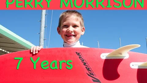 Perry Morrison Wakesurfing at Age 7