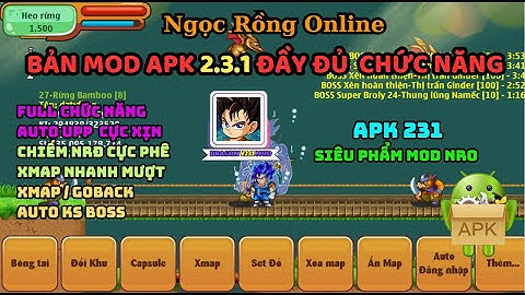 MOD WAPVIP NRO  - Bản MOD NRO v231 [Beta] Mới Nhất full tính năng chưa từng có tại Ngọc Rồng Online