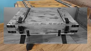 How to made drinks cabinet from military ammunition box. DIY
