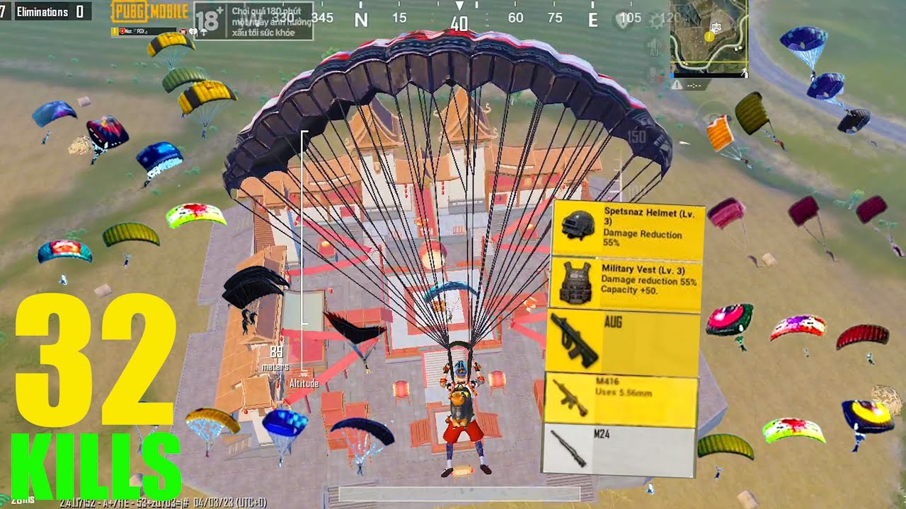 32KILLS!!😱 REAL BEST LOOT GAMEPLAY with AUG + M24🔥SOLO vs SQUAD😍PUBG Mobile