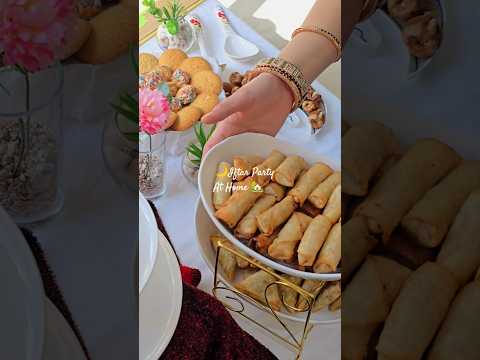 iftar party at home | iftar BUFFET at home how I manage dawat alone