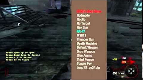 [PS3/BO1] Non-Host PPC Menu For Zombies + Download !