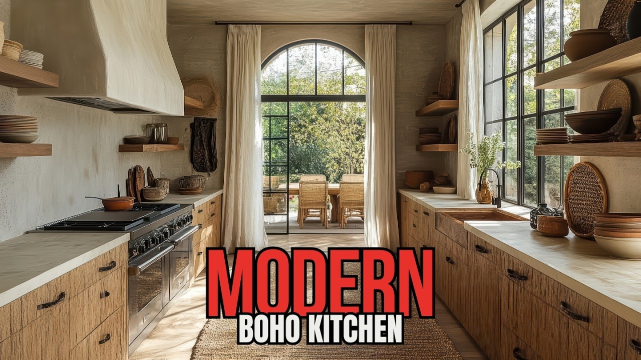 Современные тенденции кухни в стиле бохо 2025 года, которые вам понравятся