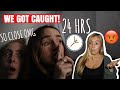 24 HOURS HIDING IN OUR SISTERS HOUSE.. SHE HAD NO CLUE! | Syd and Ell