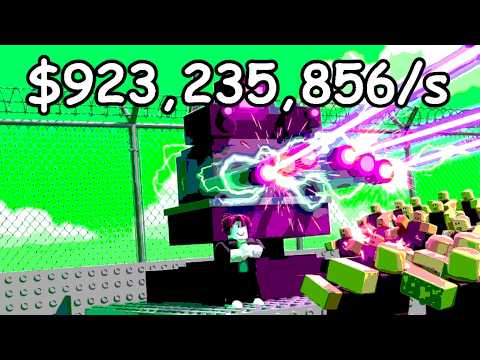 GOING PAY TO WIN IN ZOMBIE TURRET FARM ROBLOX..