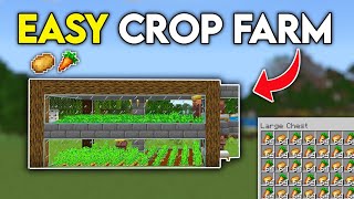 BEST AUTOMATIC CROP FARM in Minecraft 1.20 Bedrock & Java!